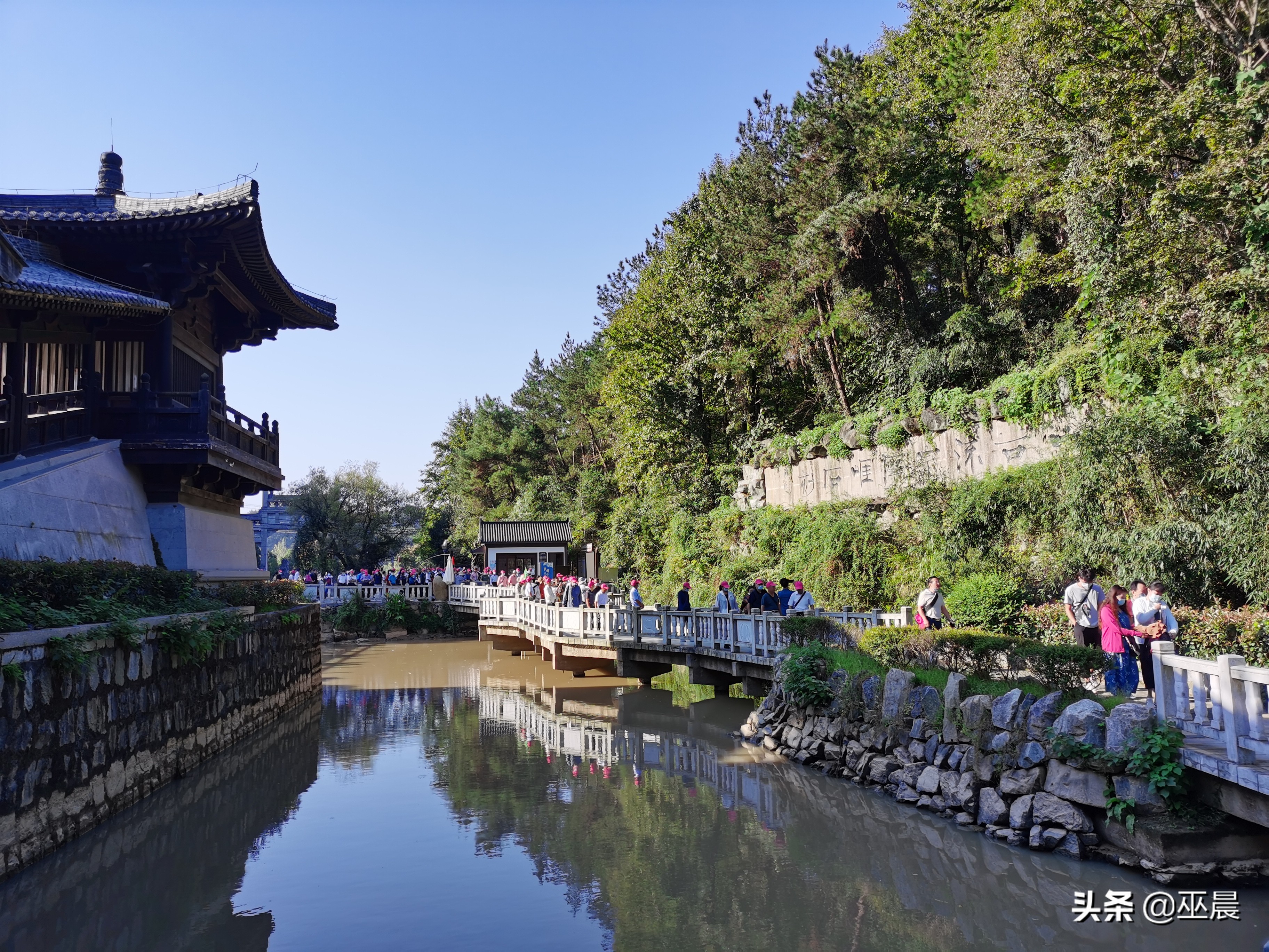 天柱山摩崖石刻的介绍,天柱山三河古镇二日游