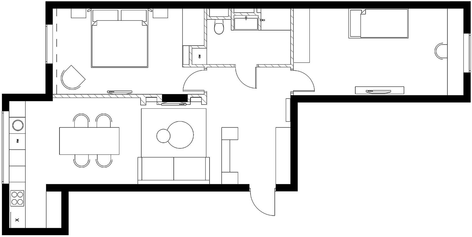 小户型进门隔断无收纳屏风,入户没有玄关的两室怎么设计