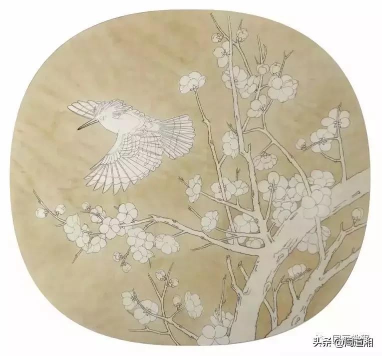 宋人工笔花鸟临摹步骤,工笔花鸟玉兰的画法