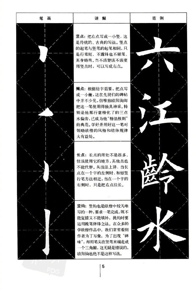 公益视频欧体基本笔画一网打尽,欧体楷书弧弯钩入门基本笔画