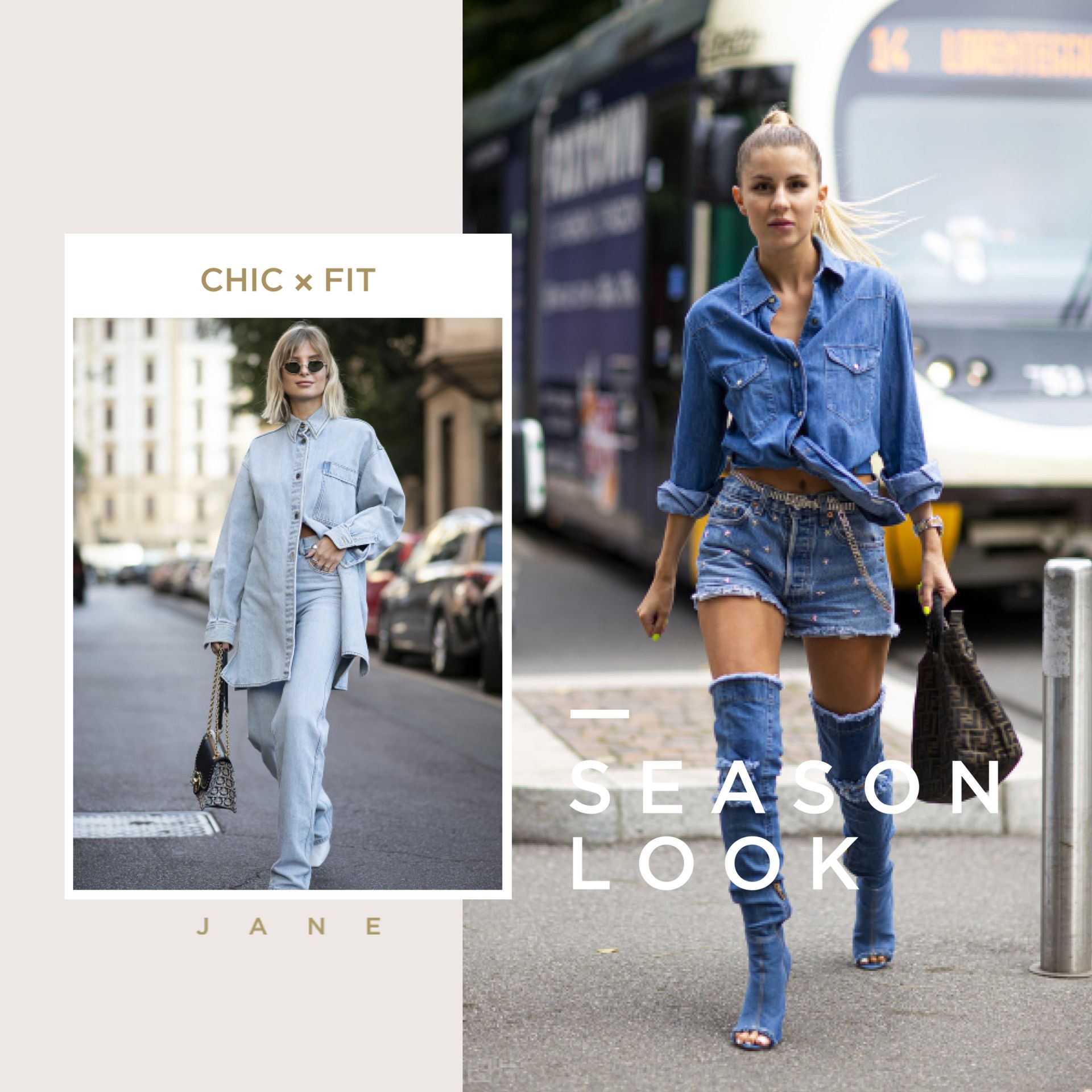 牛仔衬衫不会搭配？最in的“搭配灵感”送你，夏天这样穿真有范儿