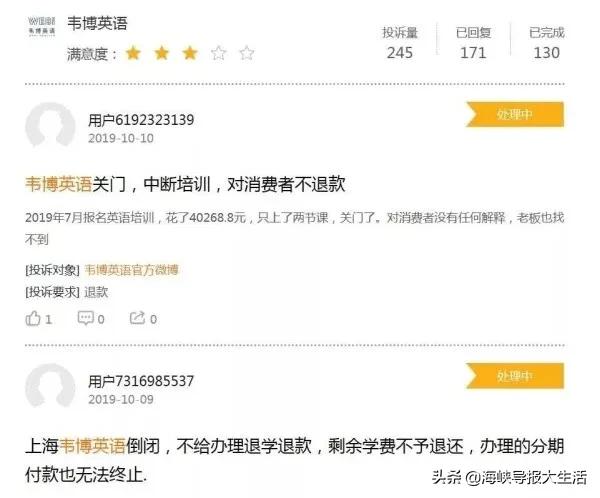 厦门补习机构倒闭事件,厦门机构倒闭