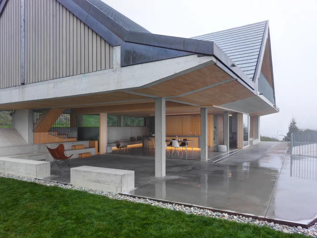 中式极简混凝土别墅设计,清水混凝土极简别墅