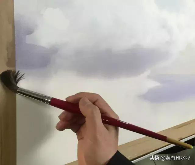 水彩画山风景入门,远山画法入门教程