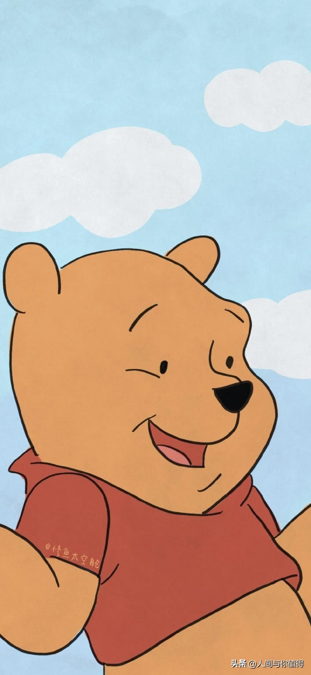 小熊维尼系列壁纸，好看又复古，太喜欢这种风格了