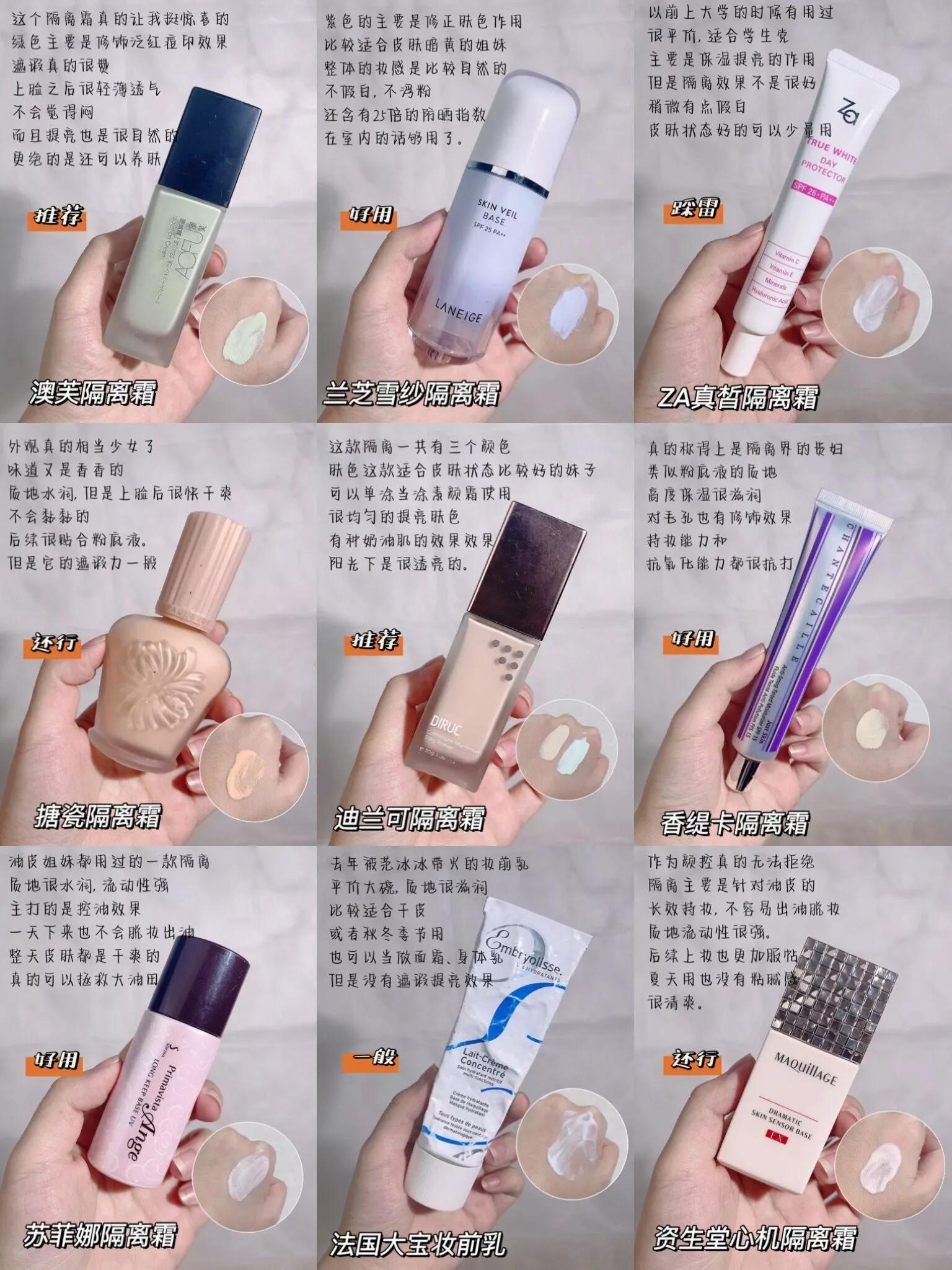 小红书推荐的隔离霜,隔离霜小红书推荐
