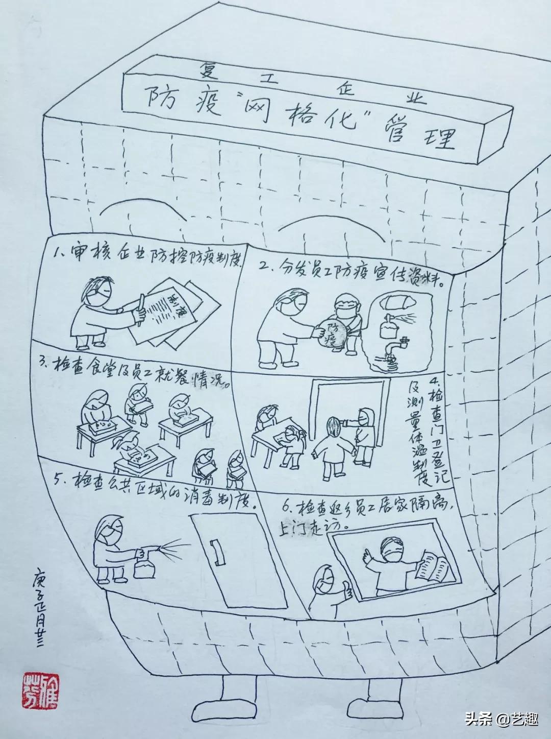 抗击病毒的白衣天使漫画,抗击疫情广东漫画家