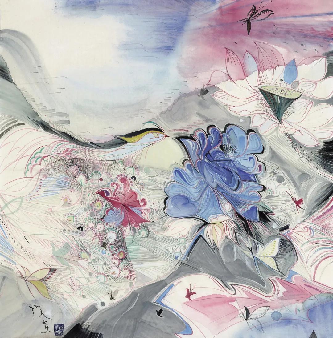 赵怡文中国画作品展,江苏书画院名家