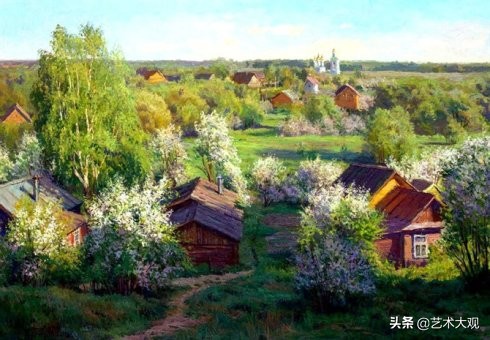 最美的俄罗斯风景油画作品欣赏,寂静粗犷的俄罗斯风景油画欣赏