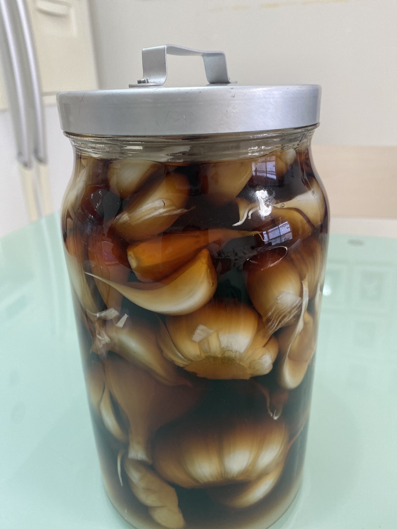 奶奶教紫皮蒜腌法,奶奶教我腌辣椒