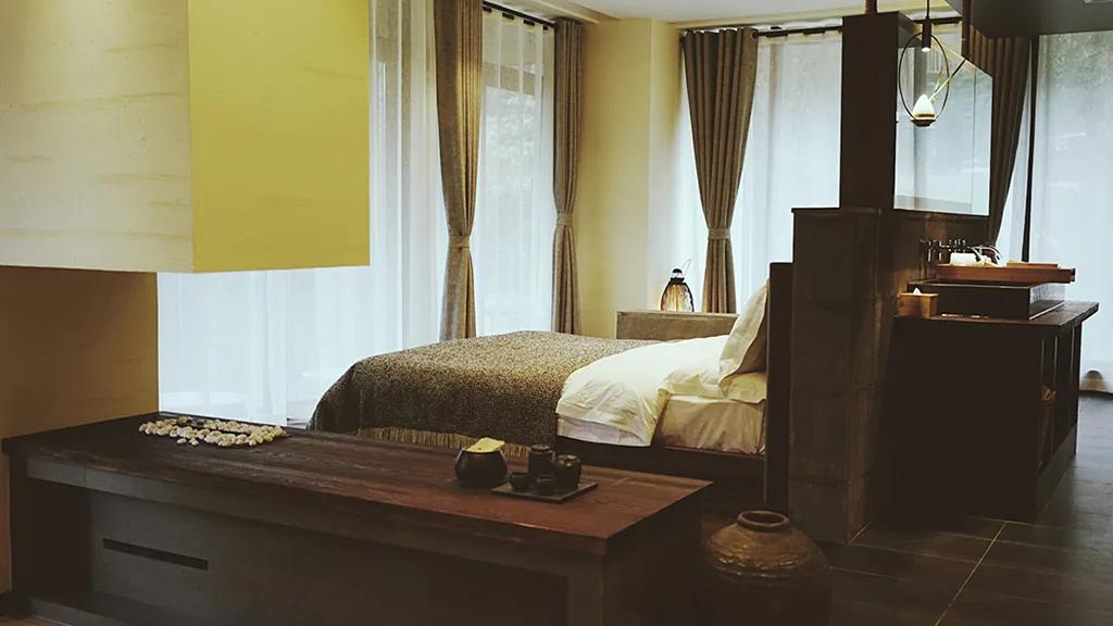 森林秘境的温泉,森林里野奢温泉度假酒店下午茶