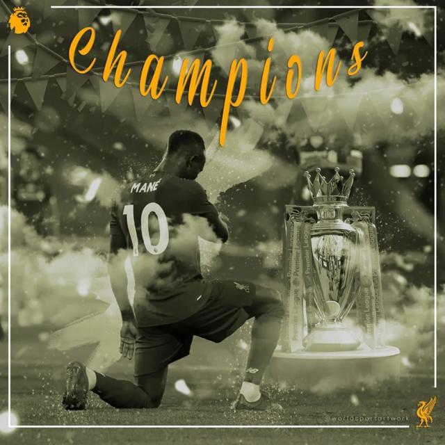 利物浦夺冠海报,利物浦英超夺冠壁纸