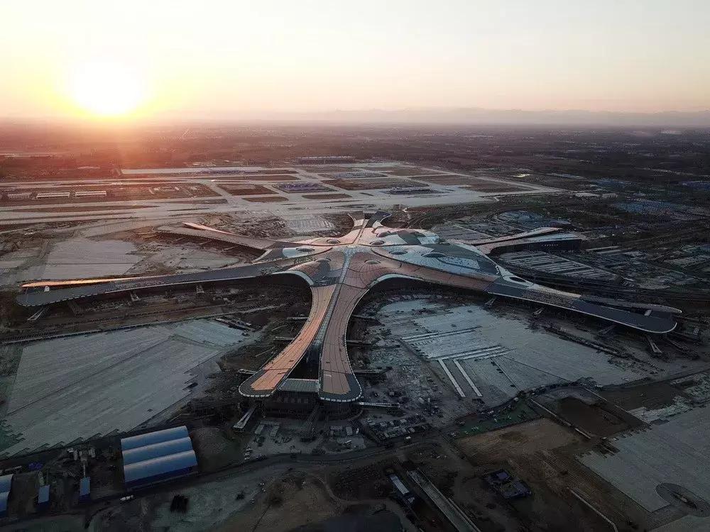 北京大兴机场绝美图片,北京大兴机场效果图