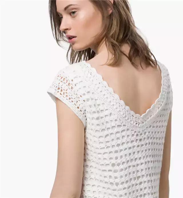 钩针编织女士连衣裙视频图解过程,郁金香钩针连衣裙图案图解