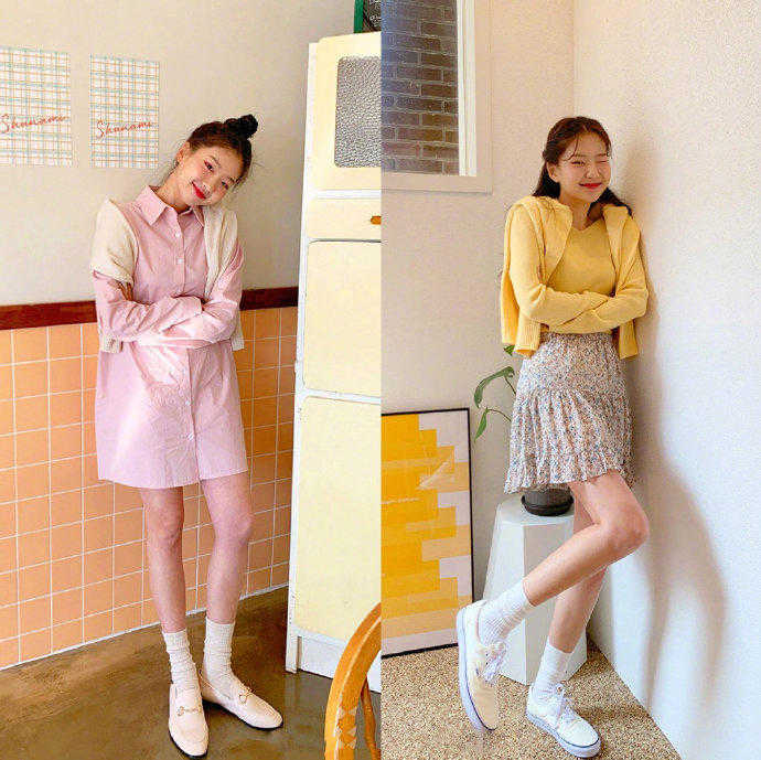 韩国流行穿搭春天穿什么,适合春天穿的小仙女