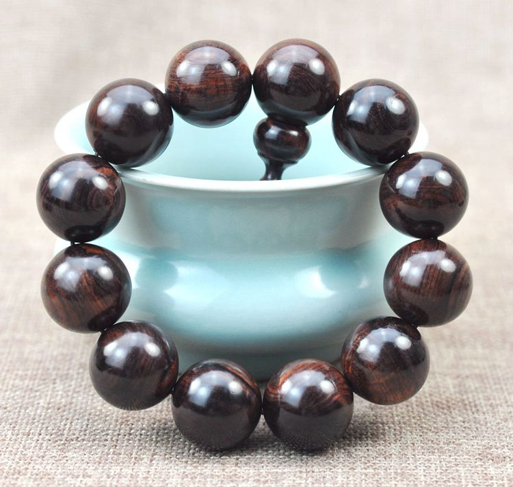 崖柏手串好还是海南黄花梨手串好,海南黄花梨紫油梨顺纹2.0手串价格