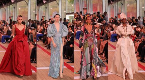 巴黎时装周欧莱雅becak造型,欧莱雅巴黎时装周大秀肯豆