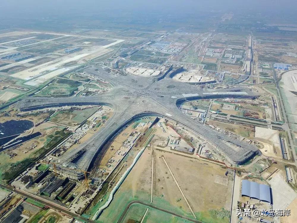 北京大兴机场建设进度照片,北京大兴机场内部高清图片