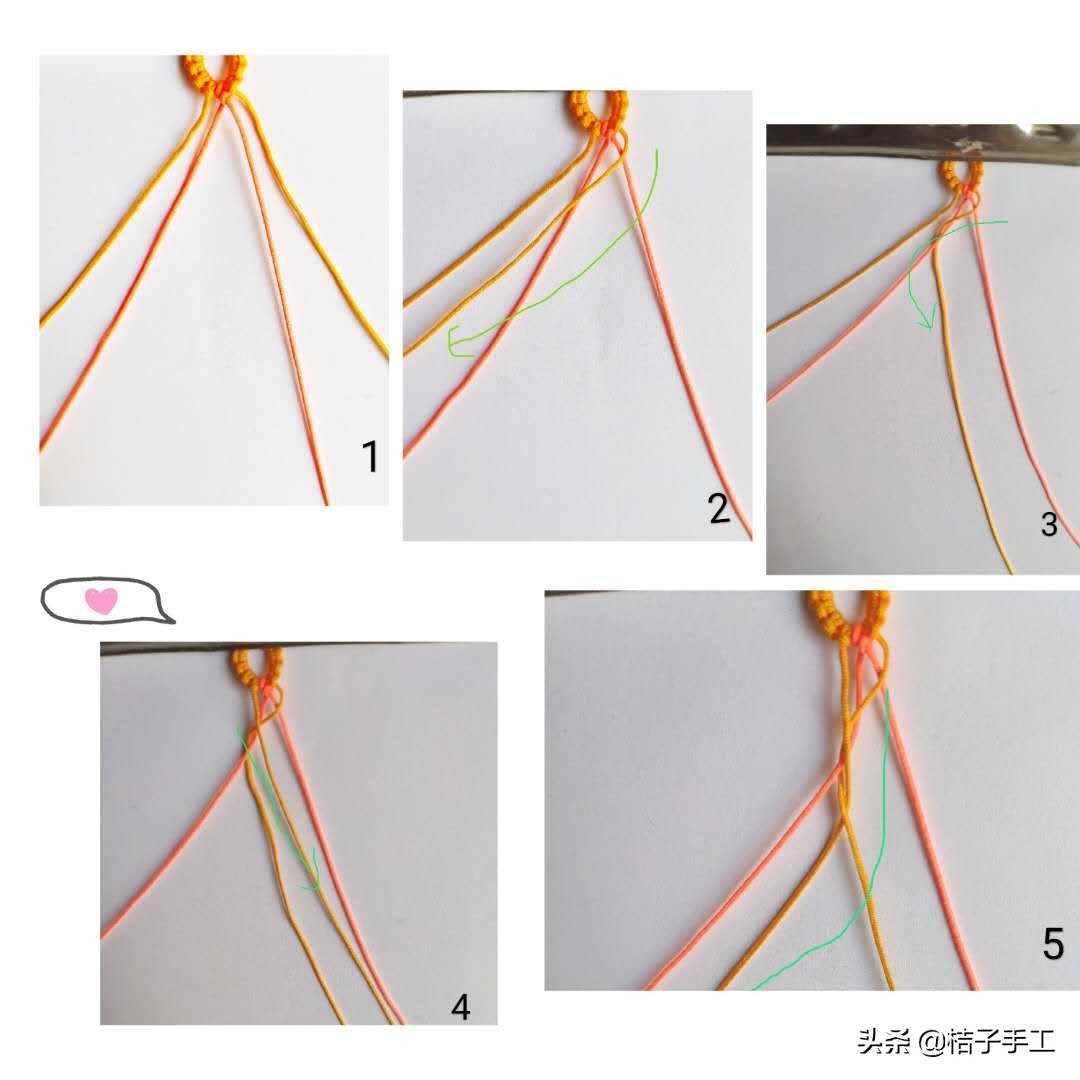 红绳银饰手链教程,手链银链教程
