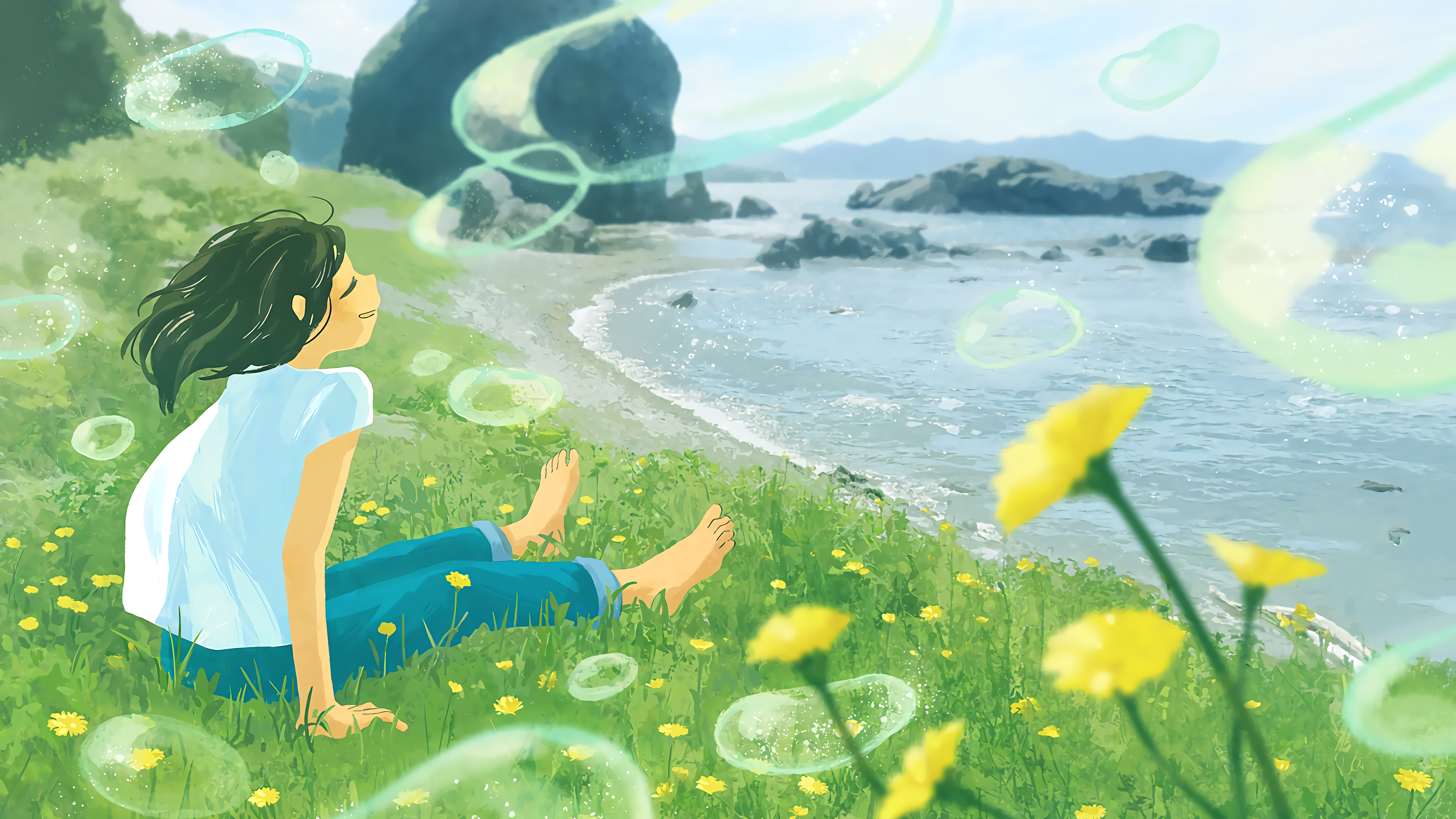 桌面壁纸中国风动漫剑客美女,电脑桌面壁纸动漫狐狸高清全屏