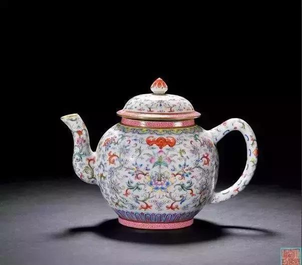 中国古漆器茶壶,古青花瓷茶壶