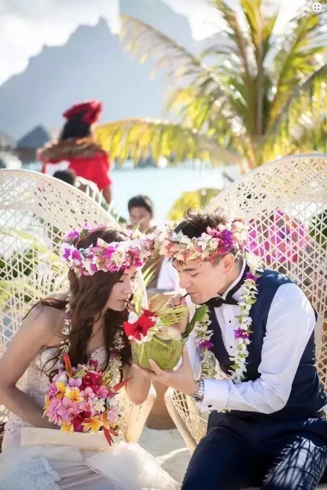大溪地海岛婚礼,旅行结婚大溪地