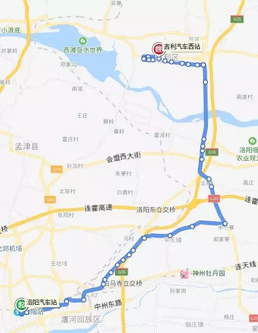 洛阳市区到县城公交车,洛阳龙门到济源城际公交时刻表