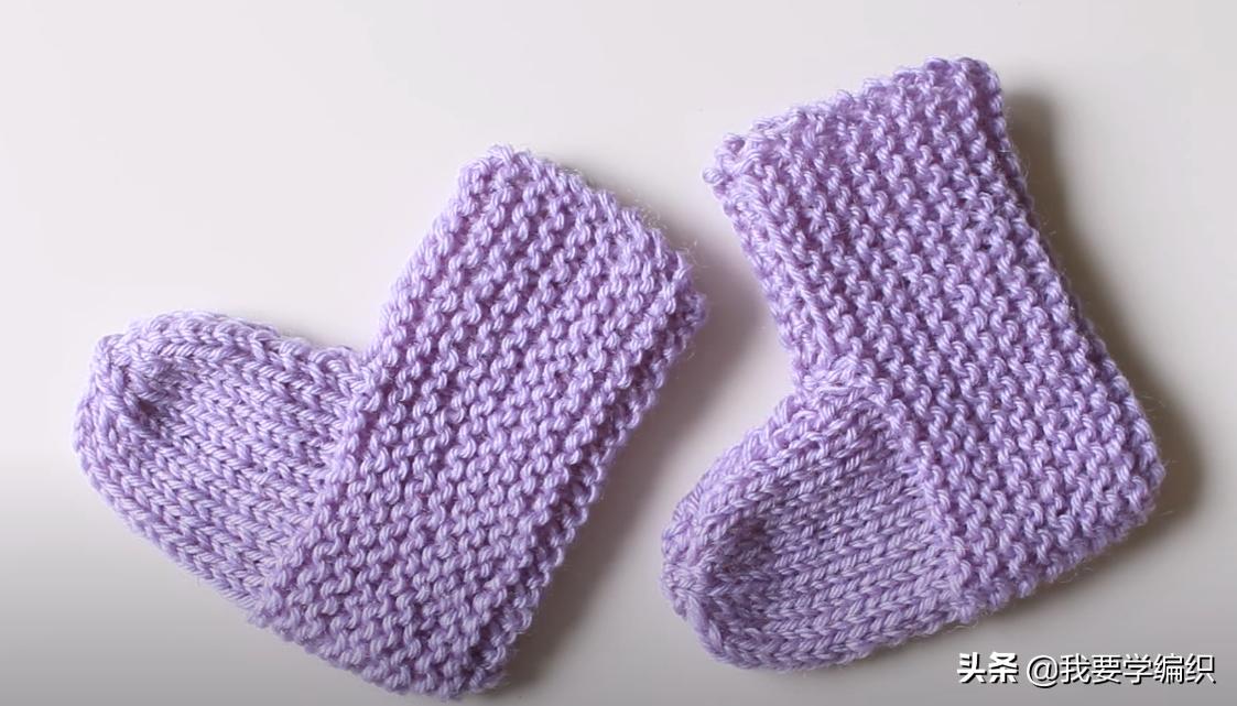 针织袜子教程成人,简易袜子针织教程婴儿