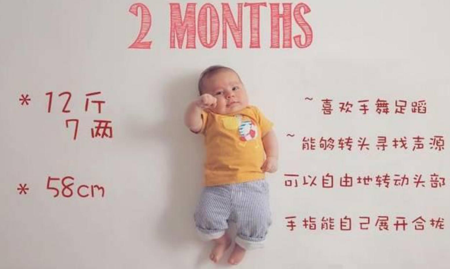 婴儿成长过程1-12个月成长图片,0至12个月婴儿成长规律图片