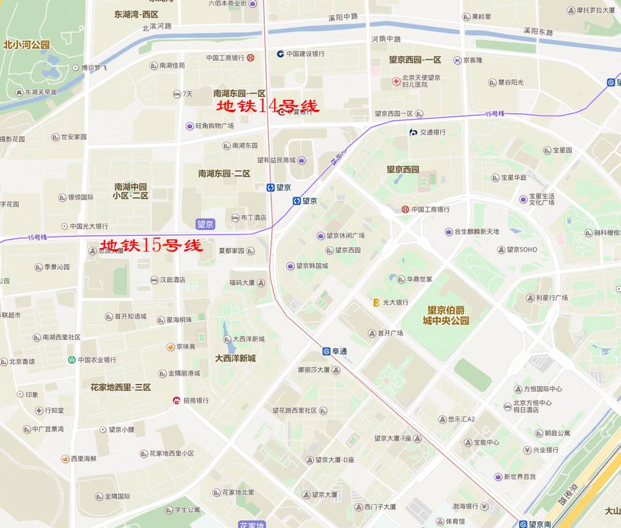 北京地铁14号线换乘15号线,北京地铁十七号线望京站