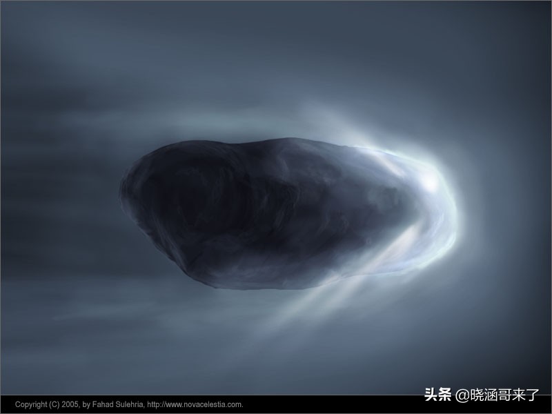 10.4万亿公里的彗星,86年哈雷彗星经过地球照片