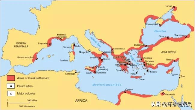 古代希腊雅典城邦,希腊最早的几个本土城邦