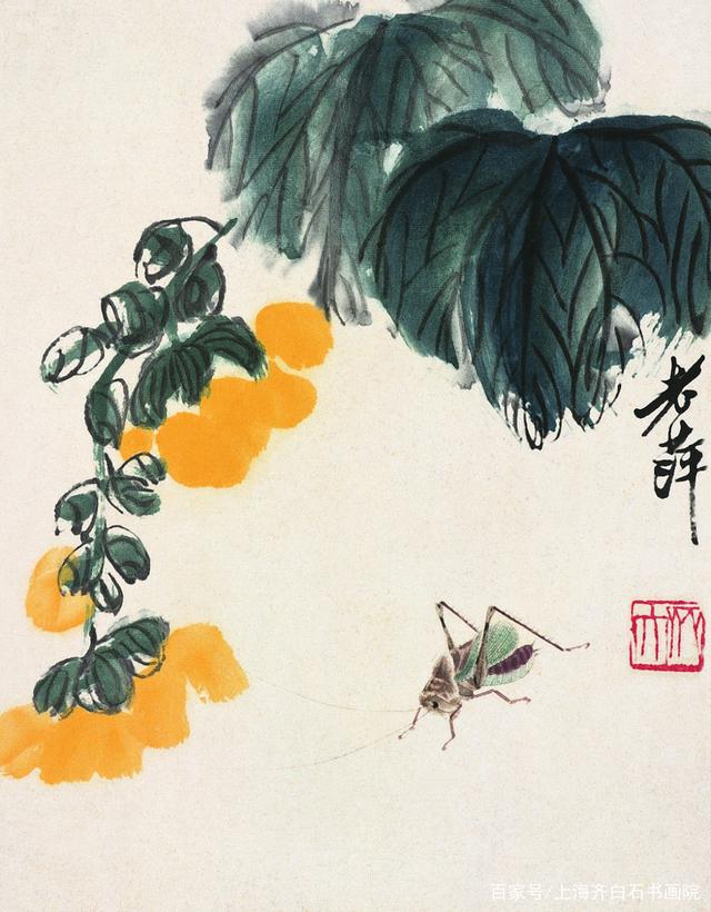 少白汤发周分享，邢捷说齐白石用＂萍＂字款，时间在40岁左右