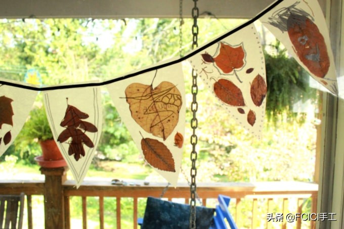 落叶手工作品创意高级感图片,落叶主题创意手工