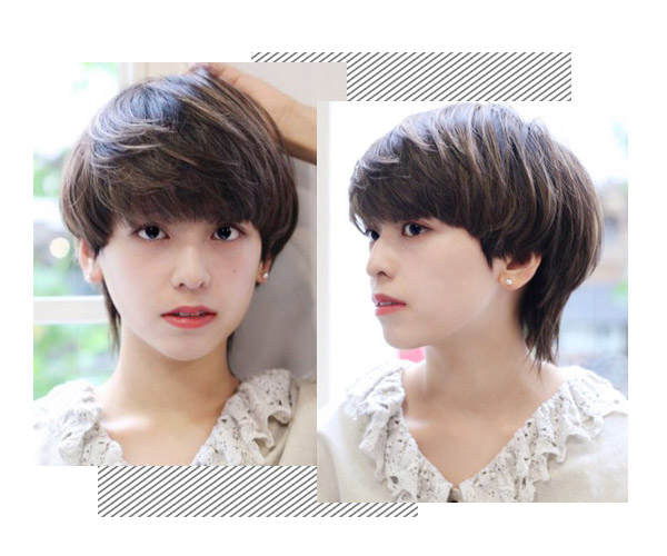 大圆脸空气刘海内扣中长发,圆脸齐刘海中长发适合什么发型