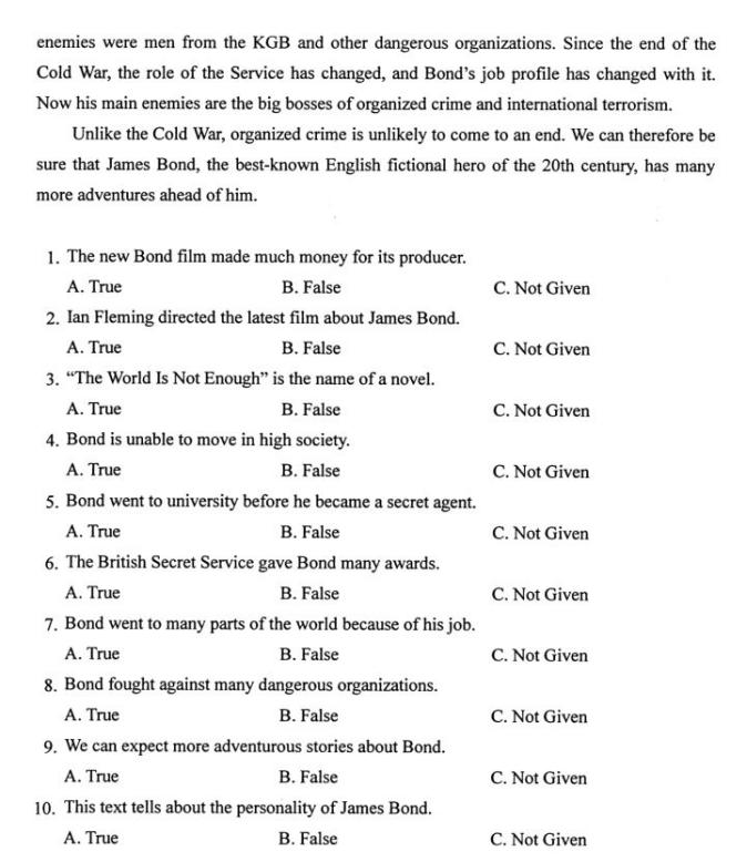 2020年10月自考英语二解析,2021年10月古代汉语自考答案