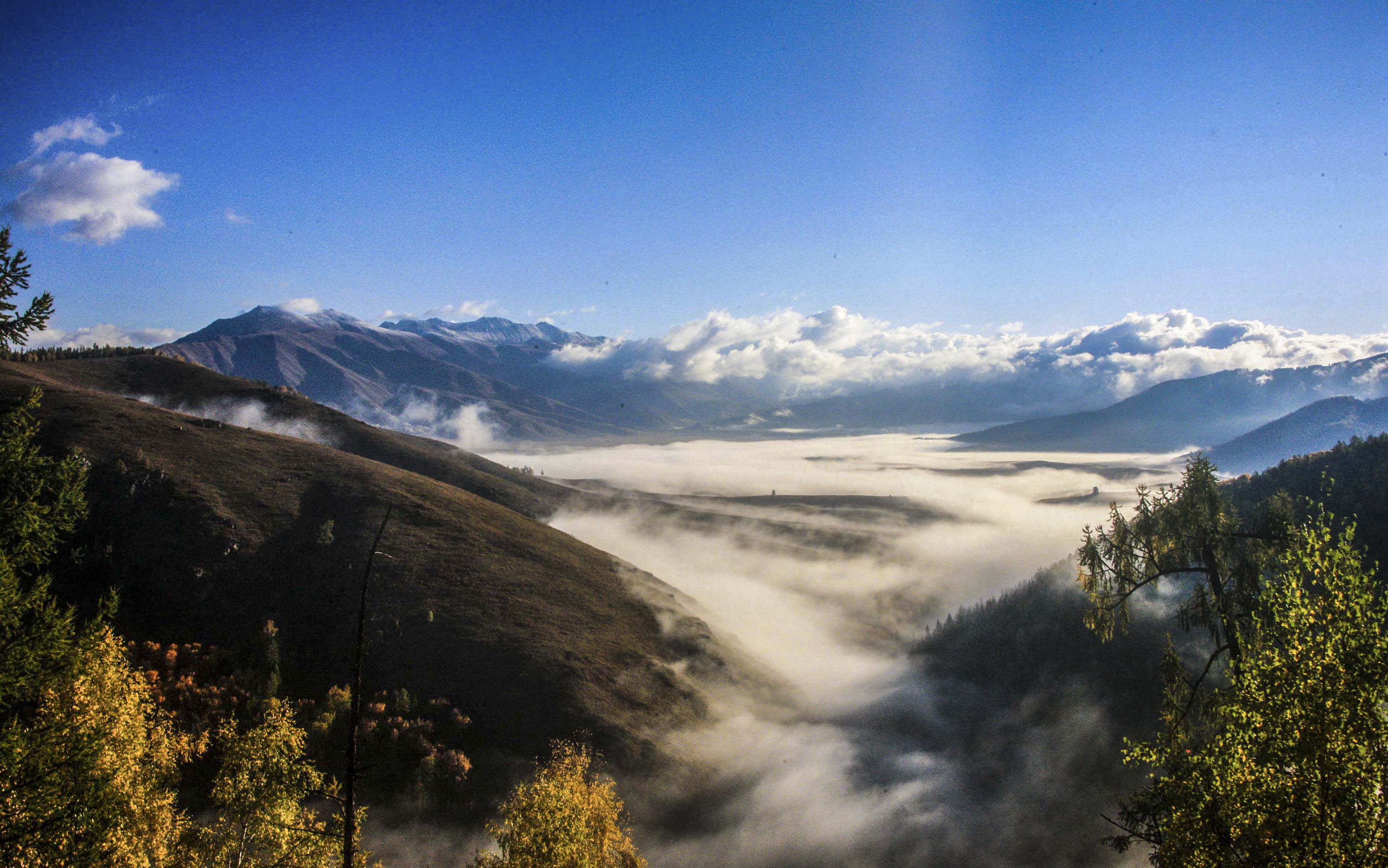 南山牧场，未曾改变的山水未曾改变的哈萨克人，织成的画卷真美