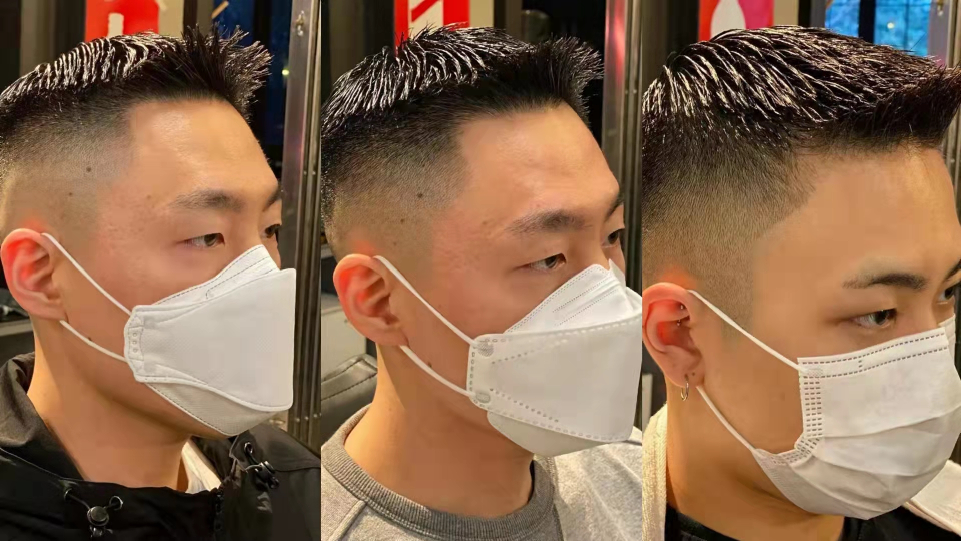 适合个子高头尖易打理的发型,发质硬适合剪寸头吗