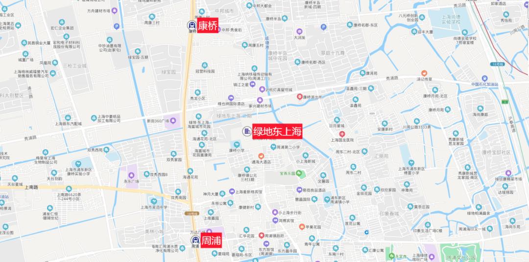 上海浦东新区周浦绿地缤纷城,绿地东上海属于康桥还是周浦