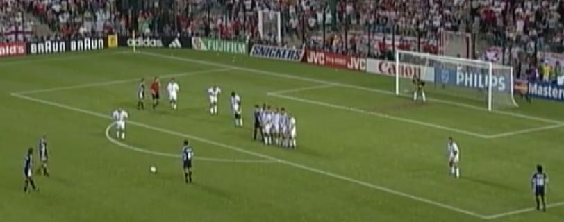 阿根廷对英格兰经典任意球,98年世界杯阿根廷经典任意球