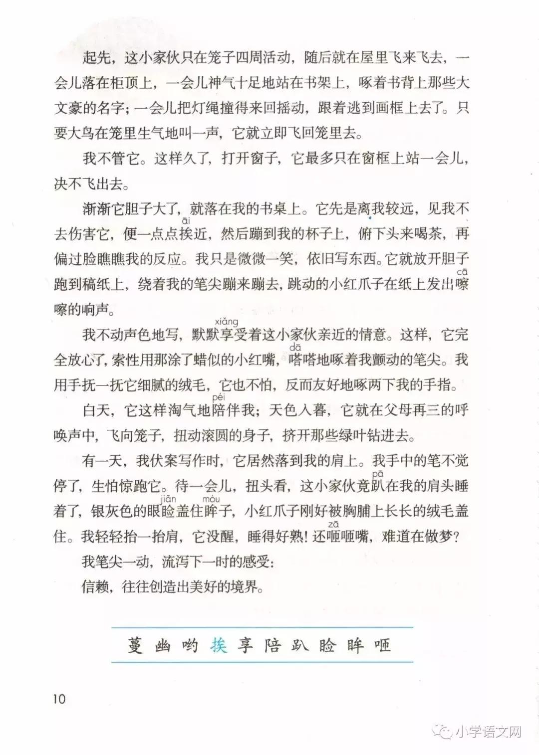 2020版部编版五年级上册语文目录,部编版语文五年级上册教材电子版