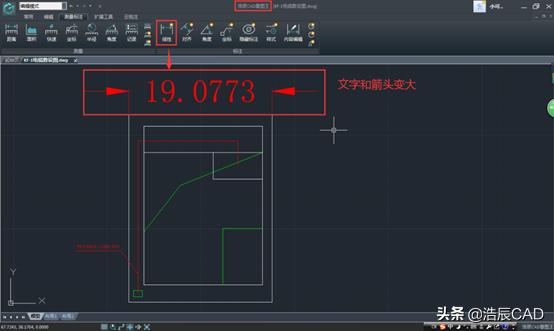 在CAD看图软件中添加的CAD标注文字尺寸太小怎么办？