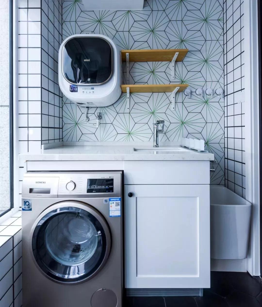 装修厨房可放洗衣机吗,洗衣机放客厅装修效果图