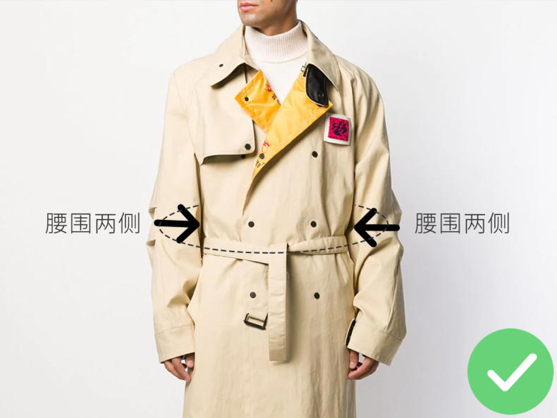 不合身的风衣,风衣不要穿得太土气