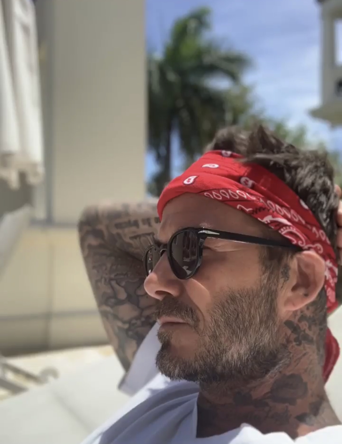 贝克汉姆小七旅行,原创小贝全家迈阿密度假