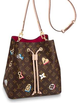 lvneonoe水桶包大象灰中号,lvneonoe水桶包新款上身效果