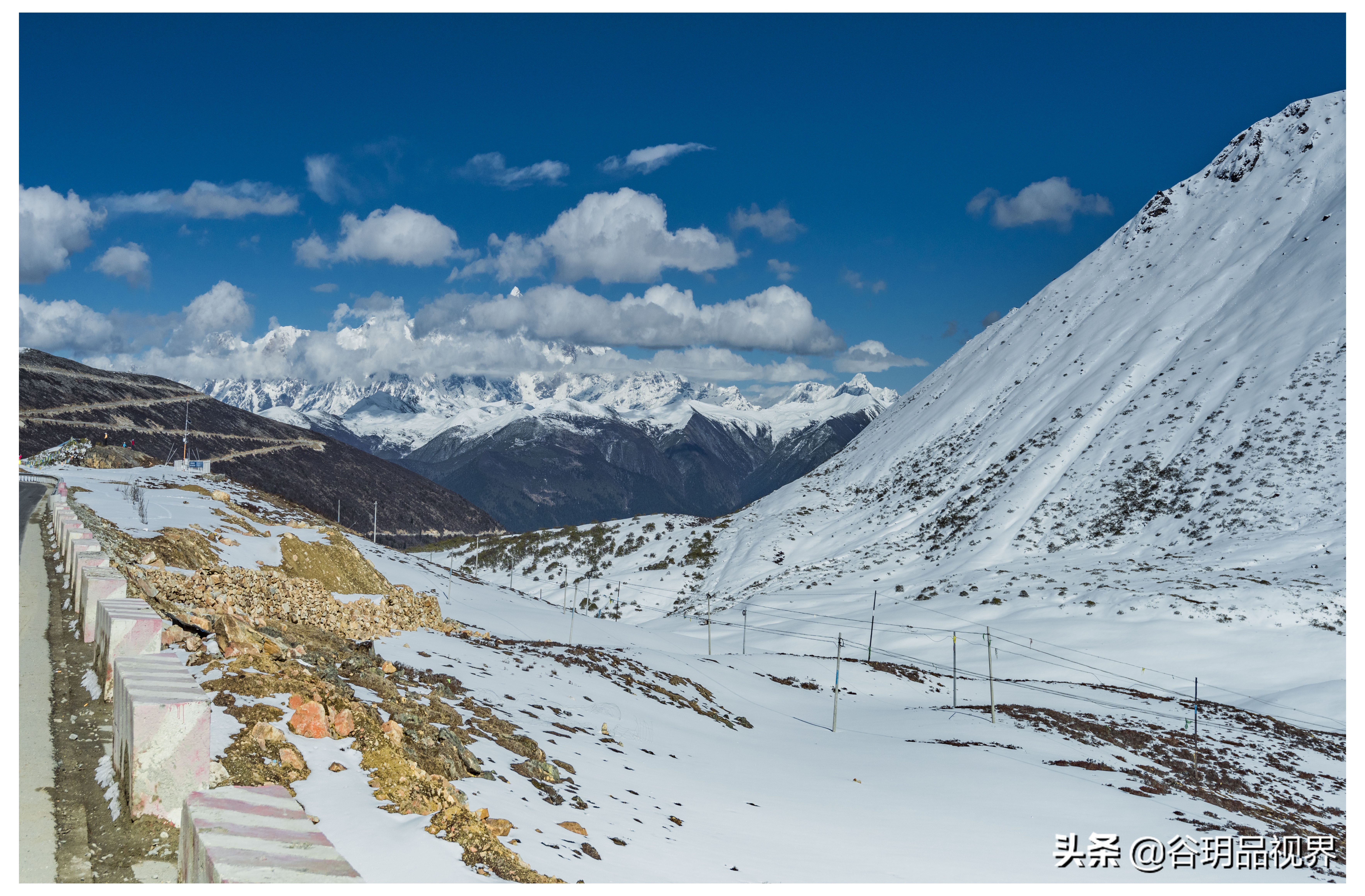 平静走进云海，脚下咔咔作响的白雪声，心无旁骛，顿觉释然