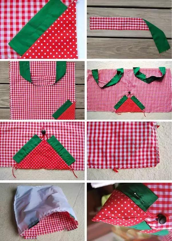 旧衣服环保购物袋手工制作幼儿园,旧衣改造手工购物袋