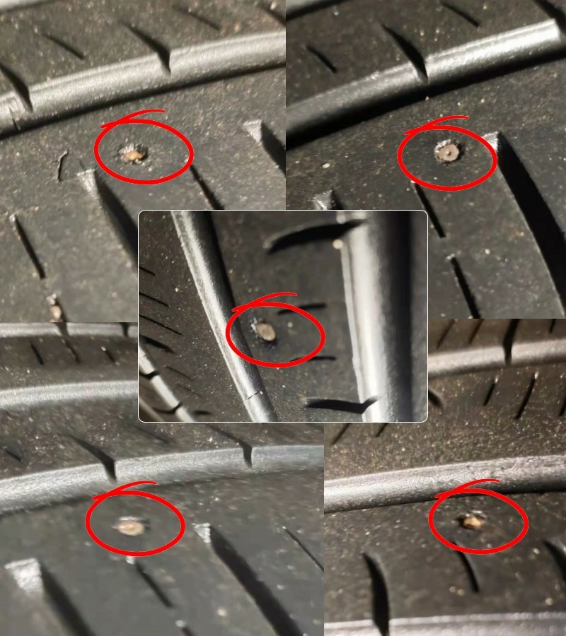 轮胎扎了个洞怎么补,轮胎边扎了钉补一下能用不