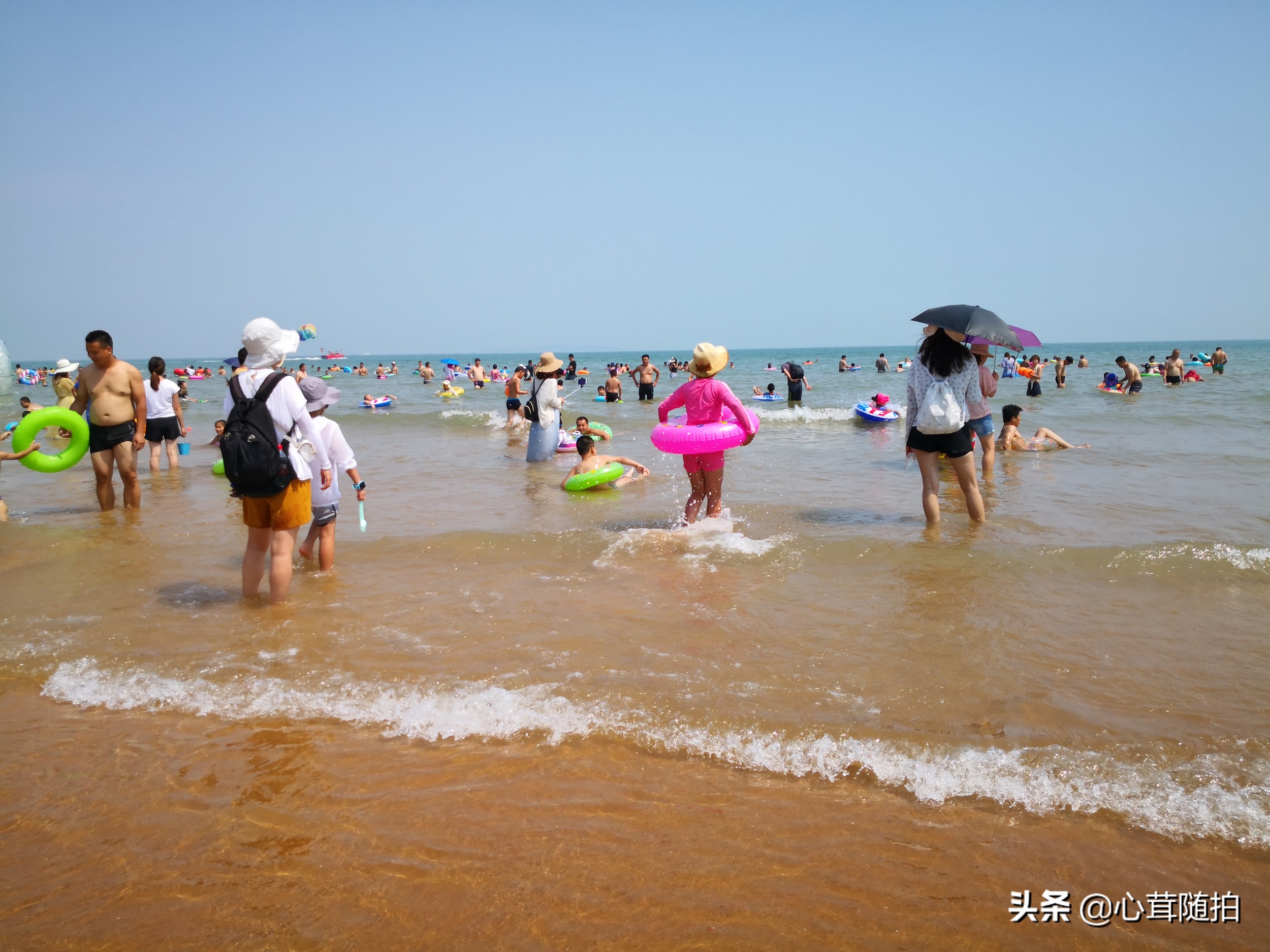 青岛市的金沙滩,金沙滩海边生活